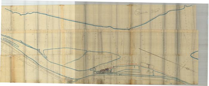 Survey of lands under water for Thomas Thorton &amp; Thomas Chester