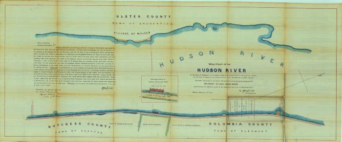 Survey of lands under water for T. Streatfield Clarkson