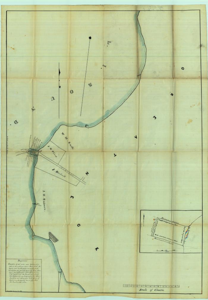 Survey of lands under water for John M. Clark &amp; James Blackwell