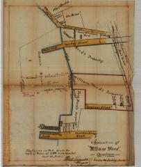 Survey of lands under water for William Wood