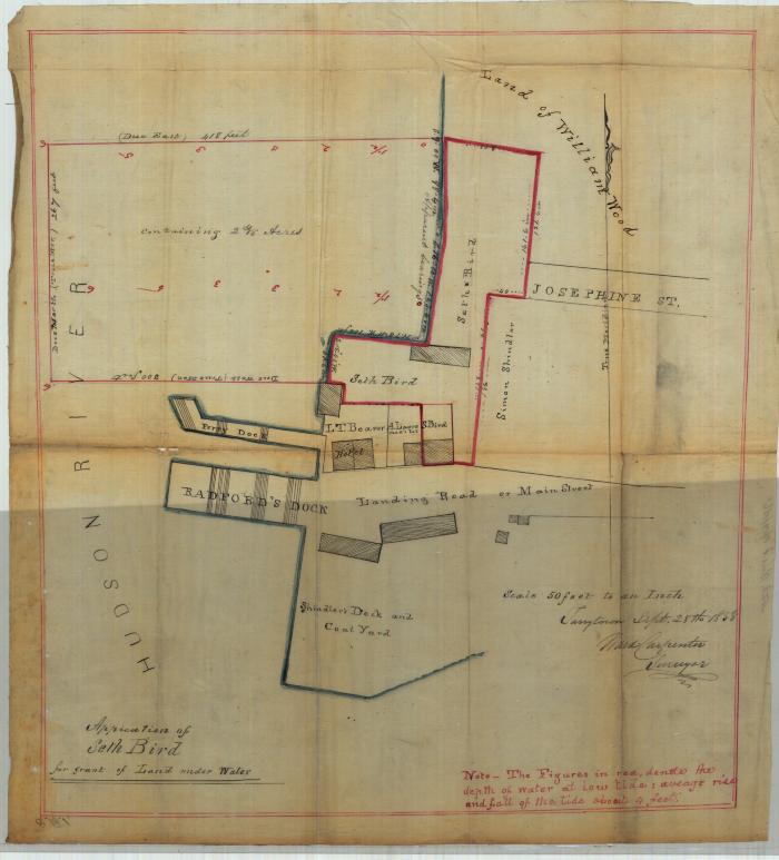 Survey of lands under water for Seth Bird