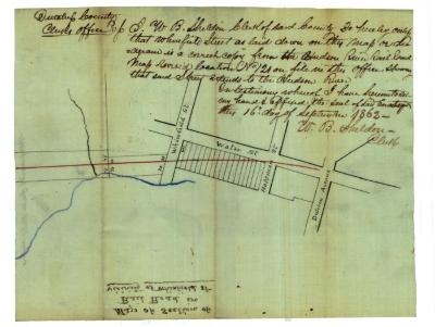 Survey of lands under water for Fallkill Iron Works