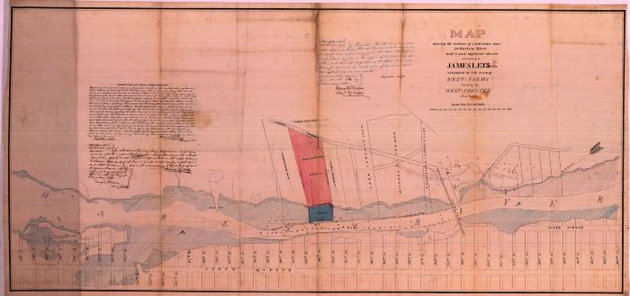 Survey of lands under water for James Lees