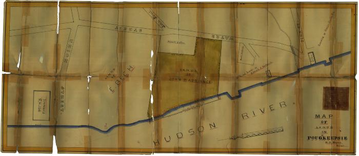 Survey of lands under water for John P. Adriance