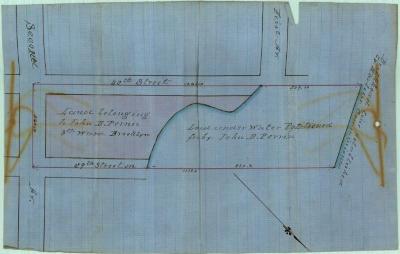 Survey of lands under water for John D. Perrin