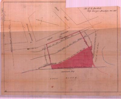 Survey of lands under water for Caleb H. Shipman