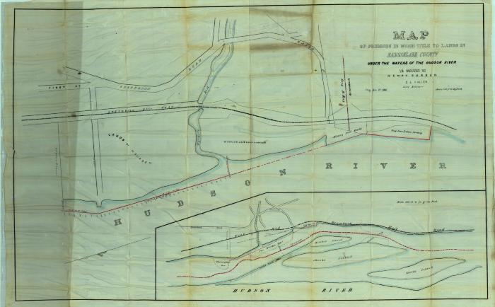 Survey of lands under water for Henry Burden