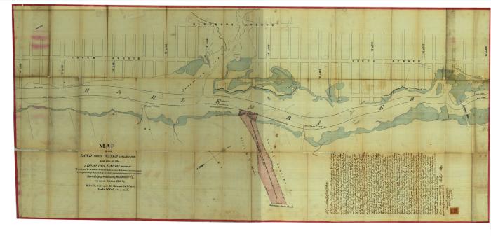 Survey of lands under water for Albert N. Crystie