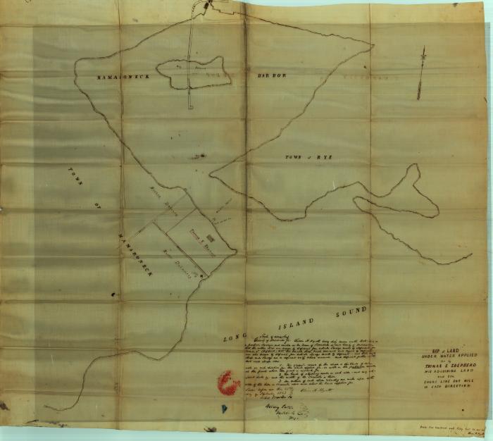 Survey of lands under water for Thomas S. Shepherd