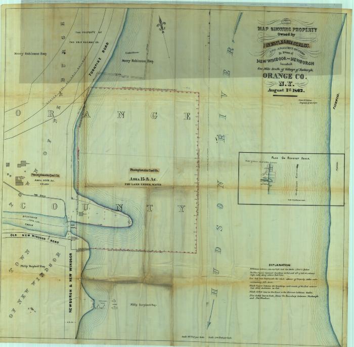 Survey of lands under water for Pennsylvania Coal Company