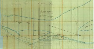 Survey of lands under water for Samuel F. &amp; Pascal P. Pratt and Edward Beals