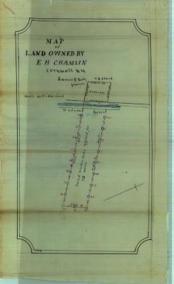 Survey of lands under water for Elbert H. Champlin