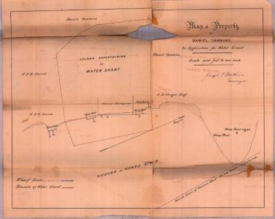 Survey of lands under water for Daniel Tomkin