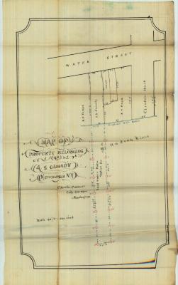 Survey of lands under water for Abram S. Cassedy