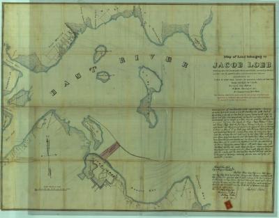 Survey of lands under water for Jacob Loeb