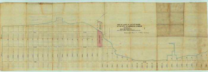 Survey of lands under water for Edward Harvey