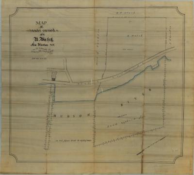Survey of lands under water for Benjamin Walsh