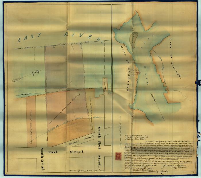 Survey of lands under water for Long Island Sugar Refinery Co.