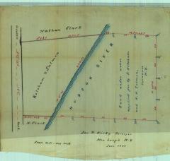 Survey of lands under water for Joseph Ketcham &amp; Hamilton H. Salmon