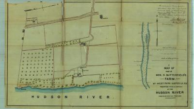 Survey of lands under water for General Daniel Butterfield