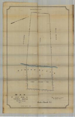 Survey of lands under water for Thomas Morton