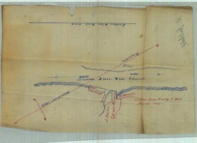 Survey of lands under water for George C. Hubbel