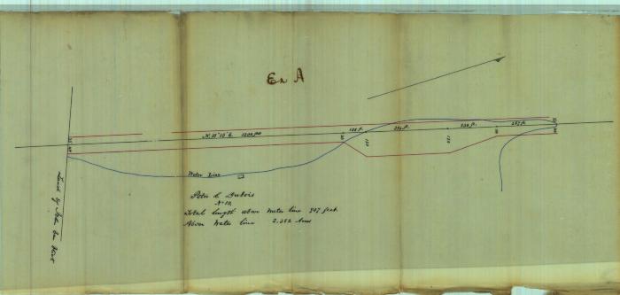 Survey of lands under water for George H. Brown