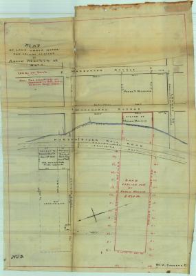 Survey of lands under water for Aaron Machin