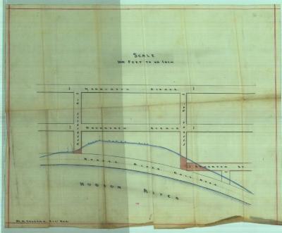 Survey of lands under water for Village of Yonkers