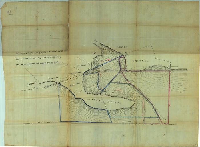 Survey of lands under water for Boston, Hartford &amp; Erie Ferry Extension Railroad Company