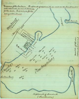 Survey of lands under water for William C. Anderson