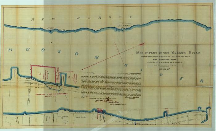 Survey of lands under water for Elizabeth Sloan