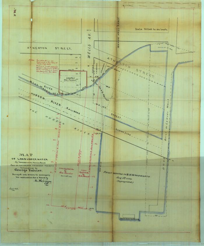 Survey of lands under water for George Frazier