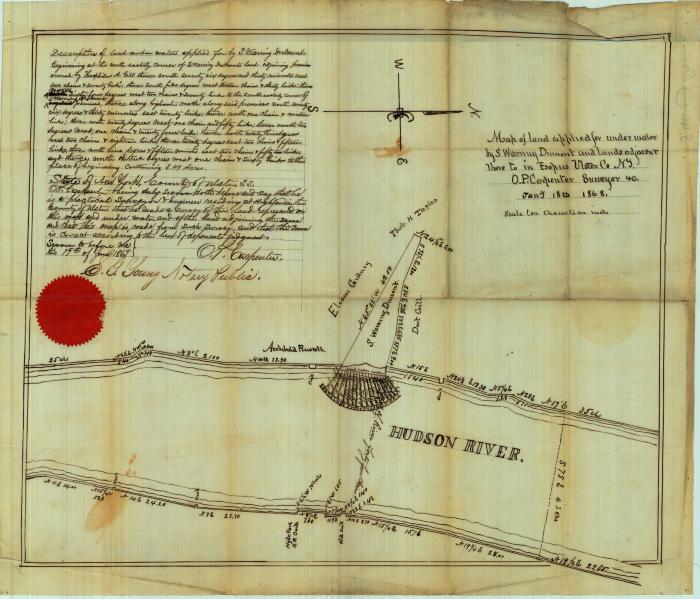 Survey of lands under water for S. Warring Dumont