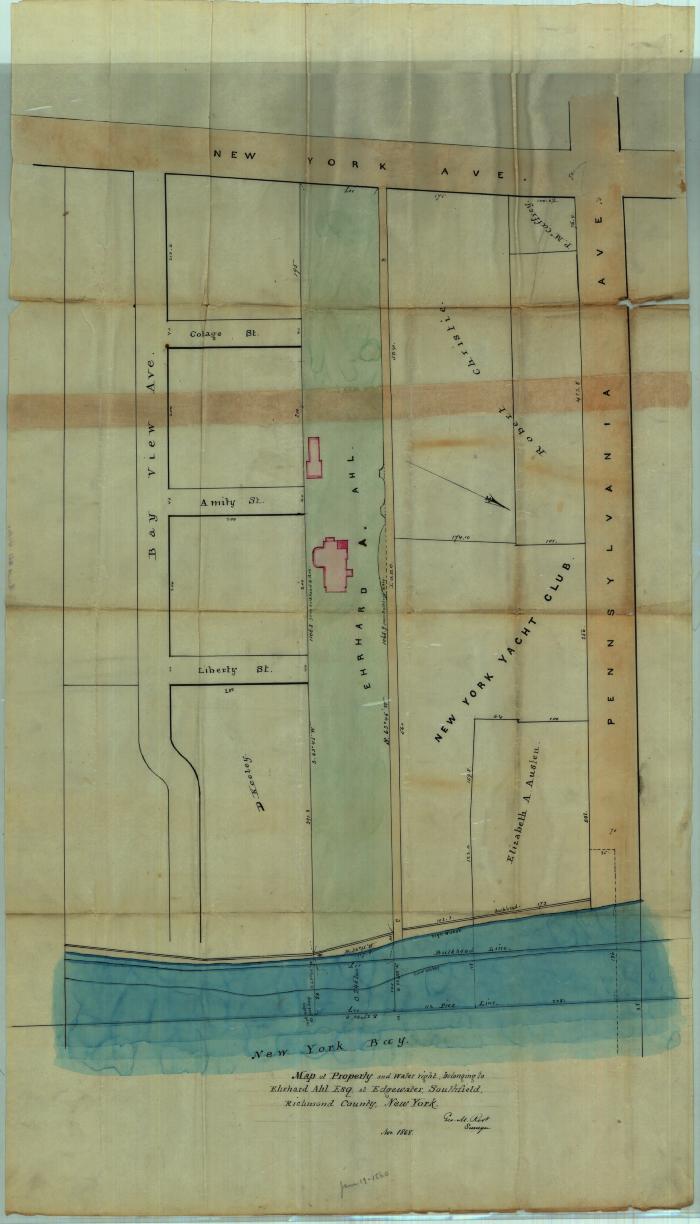 Survey of lands under water for Ehrhard A. Ahl