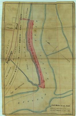 Survey of lands under water for David B. Cox