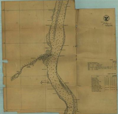 Survey of lands under water for Absalom L. Anderson