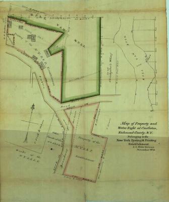 Survey of lands under water for New York Dyeing &amp; Printing Est.