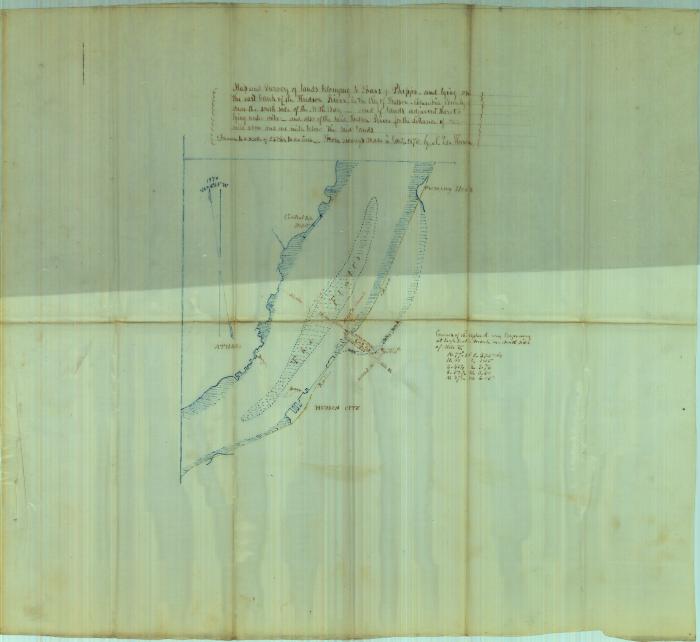 Survey of lands under water for Cornelius H. Evans &amp; James L. Phipps