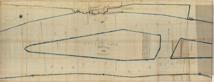 Survey of lands under water for Bigelow Blue Stone Company