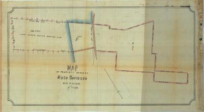 Survey of lands under water for Hugh Davidson