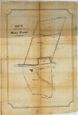 Survey of lands under water for Moses Clark