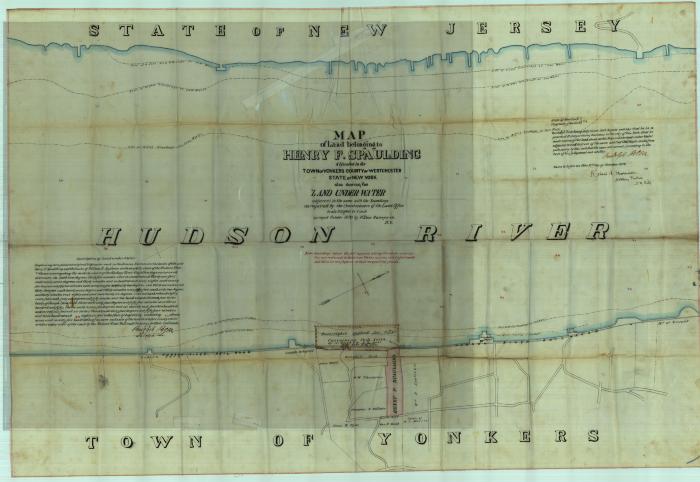 Survey of lands under water for Henry F. Spaulding