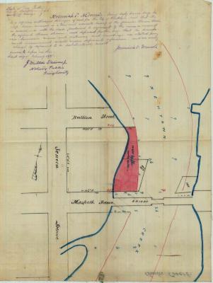 Survey of lands under water for Charles G. Covert