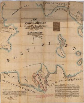 Survey of lands under water for John B. &amp; William Simpson