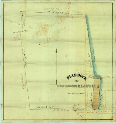 Survey of lands under water for Rodman H. Robinson