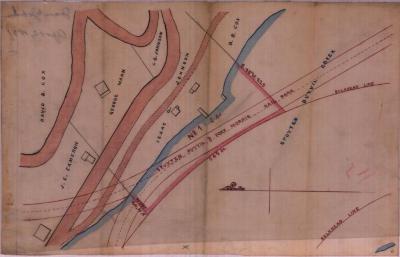 Survey of lands under water for Isaac G. Johnson