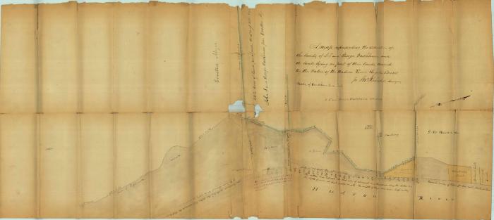 Survey of lands under water for John T. &amp; George W. Washburn