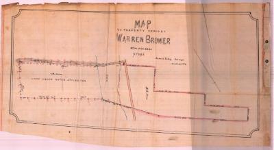 Survey of lands under water for Warren Brewer