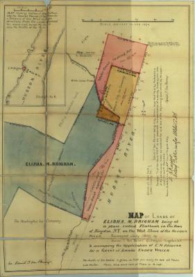 Survey of lands under water for Elisha M. Brigham